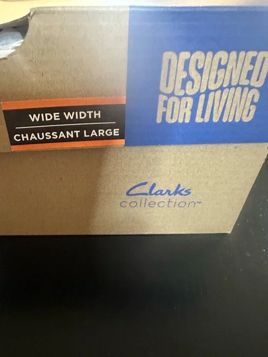 Clarks Black Leather Cork Wedge Sandal - Picture 13 of 14